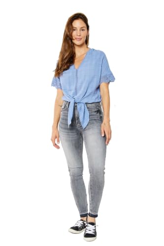 Judy Blue High Waist Tummy Control Release Hem Skinny Jeans, 88792