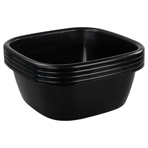 Kekow12 Quart 4-Pack Plastic Wash Basin, 13.11-Inch X 5.47-Inch #TOP3