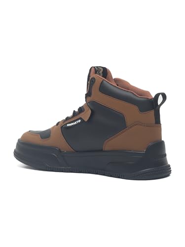 Image of Impakto Alpha Street Sneaker for Men | Lightweight & Soft Cushioned Insole | Padded Collar | High Top Streetwear Causal Shoes | Anti-Skid Sole | Lace-Up Shoes for Casual Outings,Walking & Gym