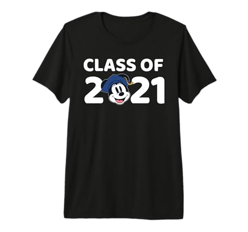 T-shirt Minnie Mouse Class of 2021 Disney Premium pour femme en coton
