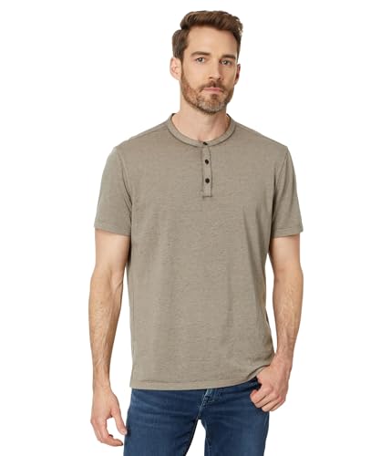 John Varvatos Men's Duke Henley, Spruce