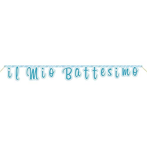 Di&Gi Festone Banner Scritta il Mio Battesimo