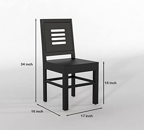 Image of Sheesham Wooden 6 Seater Dining Table with 6 Chairs Dining Set for Dining Room - Wooden Dining Table Set 6 Seater for Living Room | Home (Design 5)