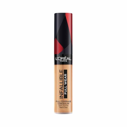 L’Oreal Paris Full Coverage Concealer, High Cover, Waterproof Formula, Long-lasting, For Undereye Circles and Blemishes, For Highlighting and Contouring, Infallible, Shade: 317, 10g