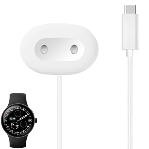 Station de charge latérale mate Pixel Watch 4 pour bureau et nuit
