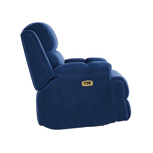 Image of Wakefit Recliner | 3 Year Warranty | Recliner Sofa 1 Seater, XpertGRID Technology, Designed for Supreme Comfort & Relaxation, Easy DIY Assembly, 145 kg Weight Capacity, Electic Virelia (Blue)