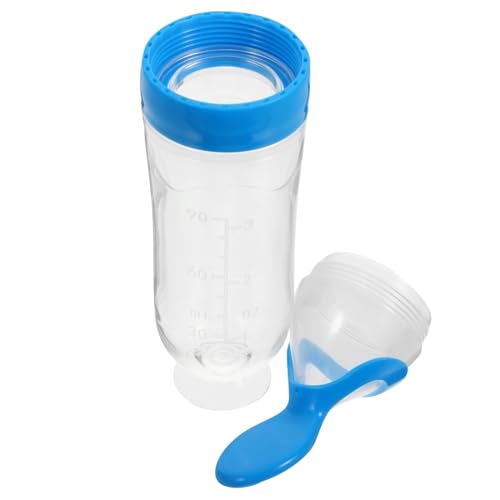 Vaguelly Cuchara para Bebés de Silicona con Base de Succión Antideslizante Alimentador Exprimible Práctico para Introducción de Alimentos Fácil Limpieza y Prevención de Derrames