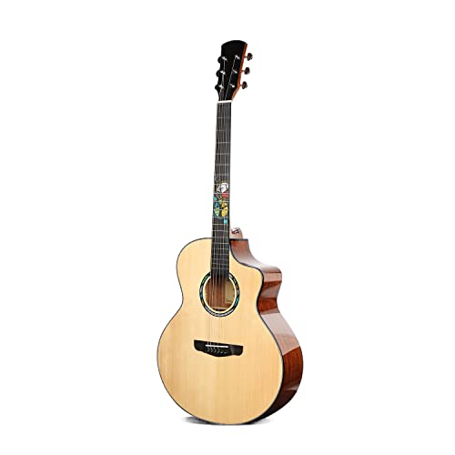 MEIeynt 41 Pouces Débutant Guitare Acoustique Cutaway Guitarra Starter Kit avec Gig Bag Strap Cordes Strap Tuner Picks… - Les Beatles, Paul McCartney, John Lennon, RIngo Starr, George Harrison MEIeynt 41 Pouces Débutant Guitare Acoustique Cutaway Guitarra Starter Kit avec Gig Bag Strap Cordes Strap Tuner Picks…