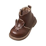 obiquzz girls and boys children's casual shoes mesh soft sole breathable sports short boots bambini scarpe 34, marrone, 21 eu