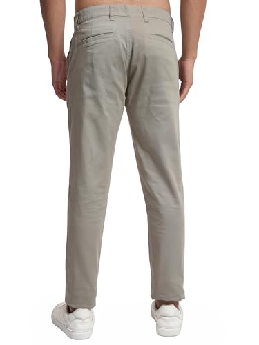 Image of Highlander Men's Slim Fit Formal Trousers | Ankle Length |Smart Trousers for Men | Chino Trousers for Men|Elegant Design | Comfortable Fabric for Daily Work & Formal Occasions