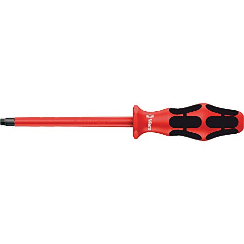 Wera 168i #3 x 6in Kraftform Plus square insulated screwdriver, #3 x 6 in.