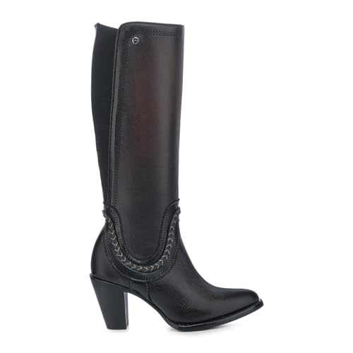 Cuadra Women's Tall Boots Black Bovine Leather2