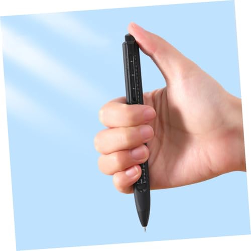 Bolígrafos de gel Ruler 5 piezas tinta negra retráctil miniatura 6
