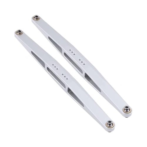 Rc Special Connecting Rod for Unlimited for Desert for Racer for UDR 1/7 2Pcs Metal Rear Trailing Arms Linkage for Silver RC Car Upgrade Parts Accessories Replacement