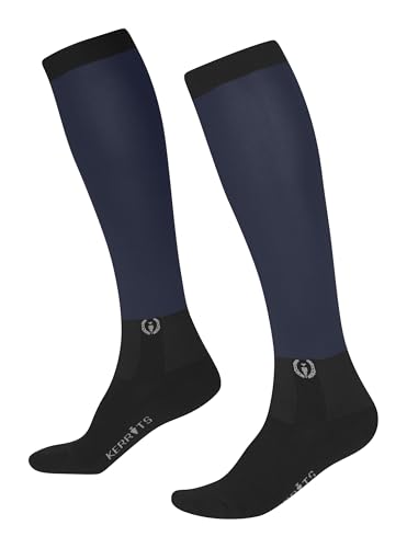 Kerrits Women's Dual Zone Equestrian Tall Boot Socks – Solid Color, Knee-High Horse Riding Socks with Foot Cushion