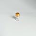 Luo House 10pcs 16x26mm Tiny Mini Small Clear Bottles Glass Vials 2.0ml 1/2 Dram with Caps Gold