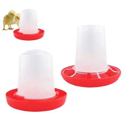 Mangeoire Et Abreuvoir pour Poules - Abreuvoir Automatique pour Poussins | Mangeoire et Fontaine à Eau pour Basse-Cour, Animaux de Ferme,...