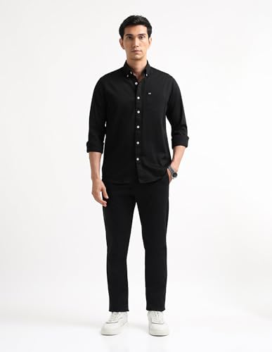 Image of Arrow Striped Slim Fit Mens Casual Shirts - 100% Cotton, Breathable & Comfortable, Full Sleeves Shirts for Men