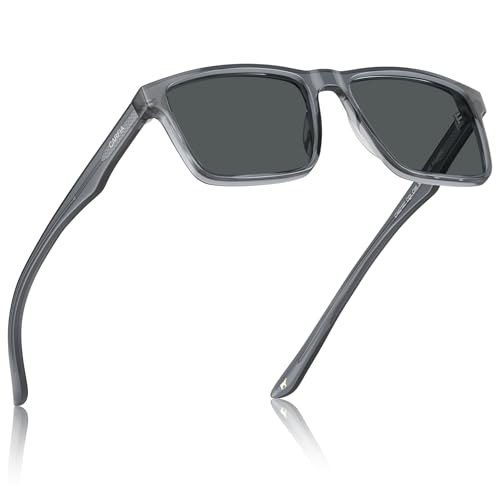 Image of CARFIA Retro Acetate Mens Sunglasses Polarized Classic Square Sun Glasses CA62162