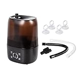 PETSPIONEER Reptile Humidifier Digital Timing Fog Machine with Double Hose & 4 Liter Reservoir,...