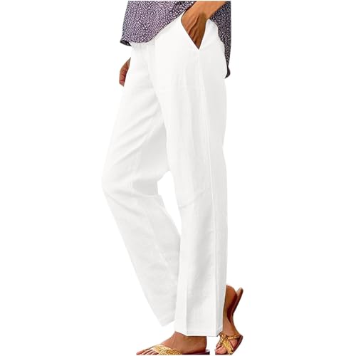 NREALY Linen Pants Women Petite Women's Linen Pants Casual Pants for Women Womens Linen Pants