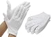 Produktbild AYUQI 12 Paar Weiße Handschuhe Baumwolle, Stoff Handschuhe Weiss, Care Baumwollhandschuhe, Bequem und Atmungsaktiv, für Hautpflege, Schmuck Untersuchen, Tägliche Arbeit usw-L