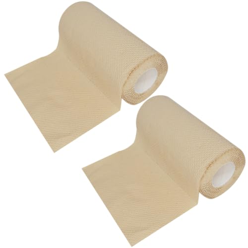 UKCOCO Papel Absorbente de Aceite y Agua para Uso Doméstico, 2 Rollos de Pulpa Degradable Textura Suave y Uso Cómodo