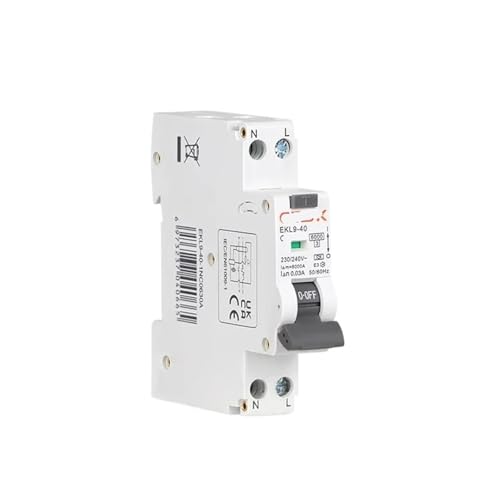 Disyuntor de corriente residual tipo A 6KA 1P+N con protección contra fugas de 30mA