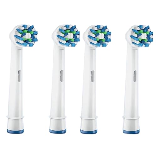 Accesorio For Cepillo De Dientes Eléctrico. Cabezal Compatible Con Oral-B P3000, P7500, Pro2/3/4/600(White x4)