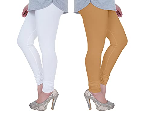 Image of Plus Size Churidar Leggings for Women & Girls Combo (Pack of 2)