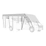 Dachabdeckung - Wohnwagenplanen | Faltbare Staubdichte Schutzabdeckung für Wohnmobile | Für Reisen, Camping, Wüstentour, Winter, Roadtrip, Stellplatz, Auto, LKW, Anhänger