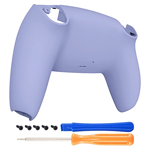 eXtremeRate Light Violet Soft Touch Grip Bottom Shell for PS5 Controller, Custom Back Housing for PS5 Controller, Replacement Back Shell Cover for Playstation 5 Controller - Controller NOT Included