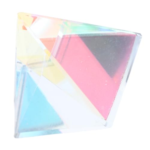 Mobestech 1Set Elegant Sun Prism Pyramid Optical Glass Decoration for Home Car Versatile Suncatcher for Desktops Bookshelves Sunrooms Birthday Present for Mesmerizing Light