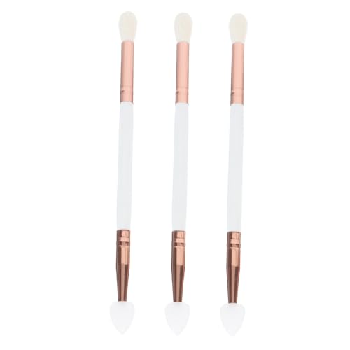 CANIGHT Sturdy Eyeshadow Applicator 3pcs Set Comfortable Non-slip Brush Tips Great for Daily Use