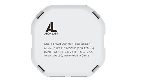 Aeotec by Aeon Labs DSC19103 Micro Smart Dimmer 2E, Small, White