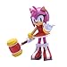 Just Toys LLC — Buildable Sonic The Hedgehog [Amy Rose] Figure │ 4″ Collectible Toy, Interchangeable Arms & Accessories, Ages 6+ (Knuckles, Sonic, Knuckles, Amy Rose, and Shadow)