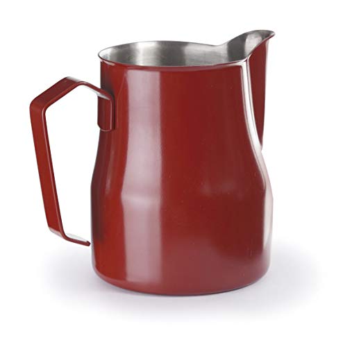 Lacor 58250 - Lechera para baristas en Acero Inoxidable 18/10, 0'5 L, Rojo