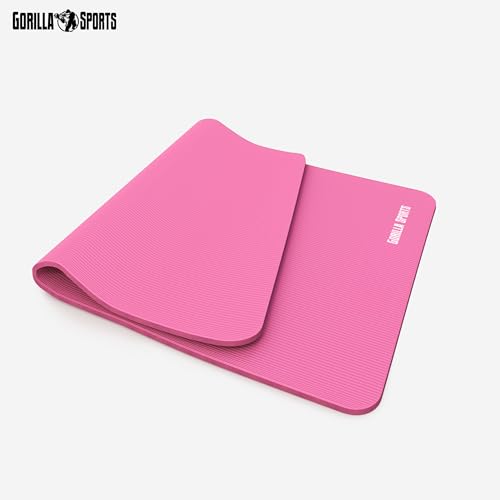 GORILLA SPORTS® Yogamatte 190 x 60/100 x 1,5 cm mit Tragegurt, rutschfest – Ansicht 6