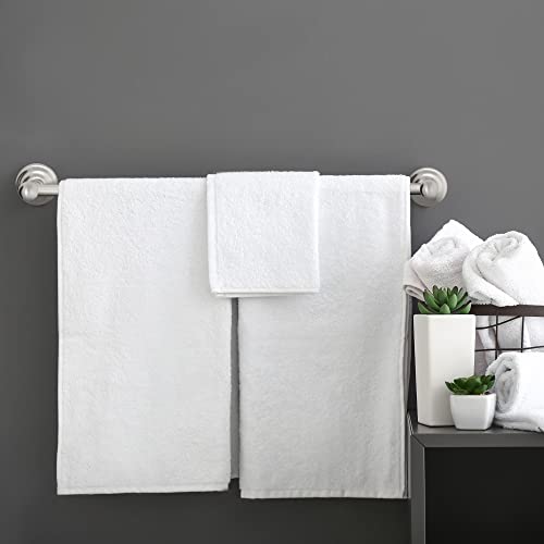 Image of Design House 538330 Calisto 24-inch Wall-Mounted Towel Bar Satin Nickel