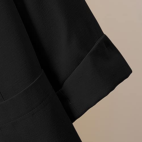 Women's Blazers for Work Business Casual Plus Size Open Front Long Sleeve Suit Jacket Office Work Business Blazer4