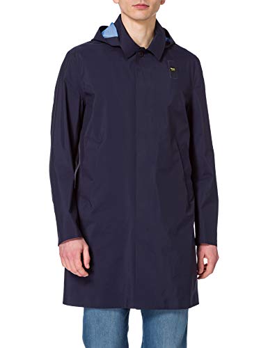 Giubbino lungo con cappuccio Blauer IMPERM/Trench Lunghi Sfoderato NASTRATO, 802 Zaffiro Scuro, M Uomo