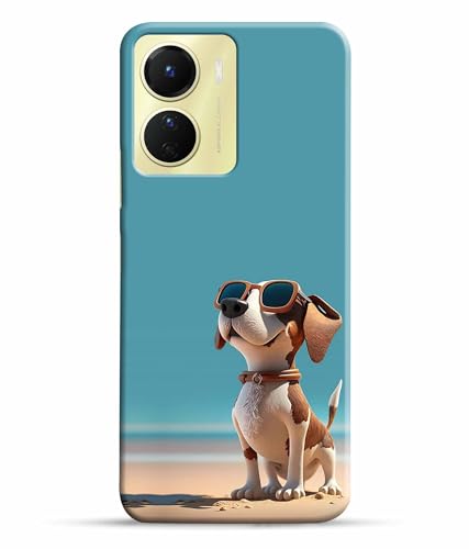 Image of Cute Pet Dog Lover Printed Hard Back Case Cover & Compatible for Vivo Y16 | V2204 | V2214 (Multicolor) - D1814