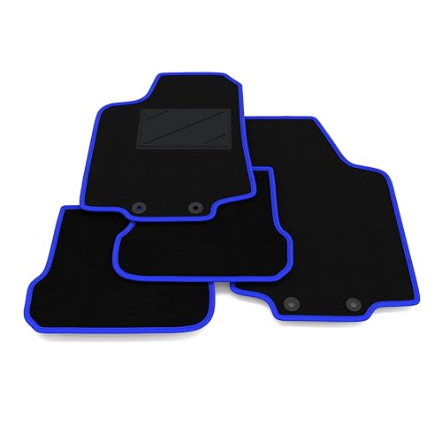Kit de Alfombrillas compatibles con Volkswagen Golf 4 - Cabrio 1998-2002 | Alfombrillas a Medida de moqueta, Alfombra a Medida, Borde Azul