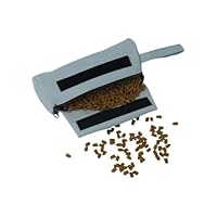Futterdummy für Hunde - Apportierbeutel für alle Hunderassen - Futterbeutel - Perfekt für Dummy Hundetraining (grau)