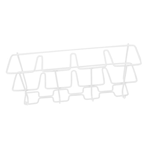 Hemobllo Organizador de Paraguas de Pared Capacidad Soporte de Hierro Resistente con Ganchos para Secado Entrada y Pasillos Diseño Estable y Duradero Color Blanco