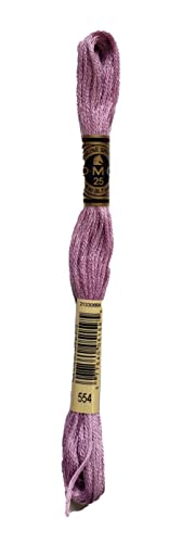 Image of DMC 6-Strand Embroidery Cotton Bundle - Violet Color Family -5 Skeins of Thread - 8.7yd Skeins