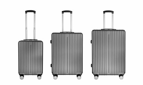 Con Design Robusto Di Alta qualità Con 4 ruote doppie 360°, silenziose In questo modo, anche una valigia molto carica non è un peso quando si viaggia MISURA : 57,5*35*21,5 CM 4 ruote doppie 360°, maniglia telescopica con pulsante, 1 manico retrattile per trolley 2 scomparti di cui uno con cerniera , chiusura a combinazione, cinghie di sostegno interne, composizione rivestimento esterno: ABS, Robusto Di Alta qualità composizione rivestimento interno: poliestere