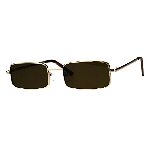 PASTL Perfect Rectangular Sunglasses Unisex Fashion Metal Frame UV 400