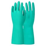 Gizmolet Nitril Chemikalienschutzhandschuhe, Gegen Öle Säuren & Lösungsmittel, Gummihandschuhe Lang für Industrie und Haushalt, Abriebfest, Rutschfest, Resistent, 10/XL