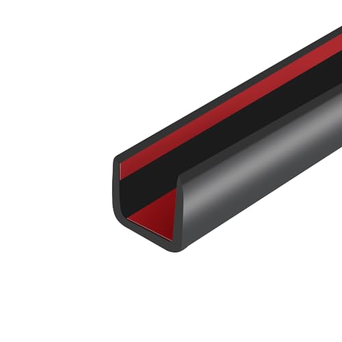 Borde de Goma, Protector Autoadhesivo en Forma de U para tableros de contrachapado, Borde de Madera en Forma de U de 10 mm, reparación Flexible de Muebles, Longitud de 6 m